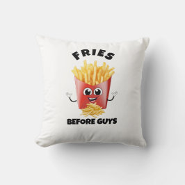 Cojín Decorativo Personalizado De Fries Franceses Cuidados Hoodie &