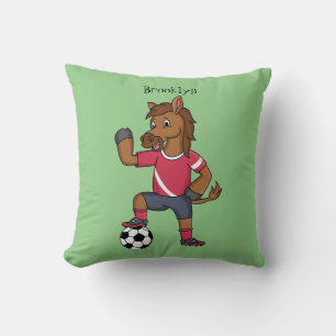 Cojín Decorativo Personalizado de fútbol divertido y divertido