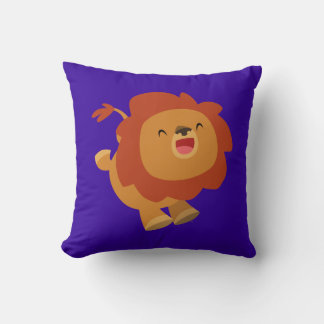 Cojín Decorativo Personalizado De Gamboling Cute Lion Pillow