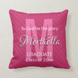 Cojín Decorativo Personalizado de graduación, Keepsake to DIOS, SEA