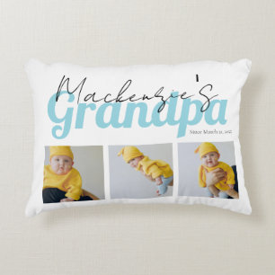 Cojín Decorativo Personalizado de la abuela fotográfica y de texto