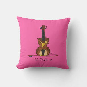 Cojín Decorativo Personalizado de música divertida de Violin