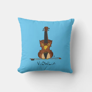 Cojín Decorativo Personalizado de música divertida de Violin