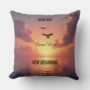 Cojín decorativo personalizado de nuevo día 20 x 2