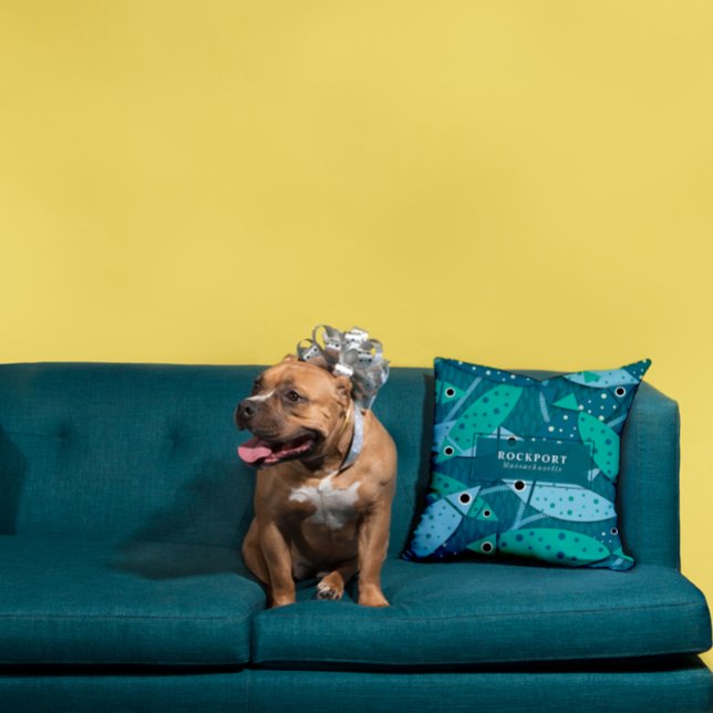 Cojín decorativo personalizado de patrón de pescad (Subido por el creador)