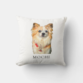 Cojín decorativo personalizado de perro chihuahua