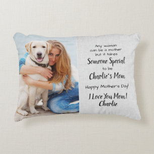 Cojín Decorativo Personalizado de perro madre Mascota foto Día de 