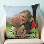 Cojín Decorativo Personalizado de perros Mascota de moda de los mej<br><div class="desc">Celebra a tu mejor amigo con una almohada de conservador de fotos de un mascota personalizado. Cada mascota merece su propia almohada fotográfica personalizada. ¡Un regalo maravilloso para todos los padres y madres de perros, madres de gatos y papás, y todos los amantes de las mascotas! La almohada es de...</div>