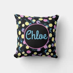 Cojín Decorativo Personalizado de pintura de confetti