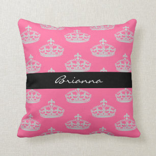 Cojín decorativo personalizado de princesa Crown