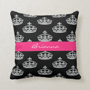 Cojín decorativo personalizado de princesa Crown