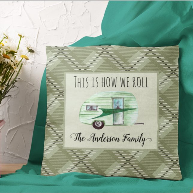 Cojín Decorativo Personalizado de railador de camper personalizado  (Subido por el creador)