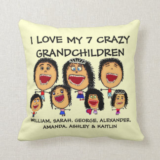 Cojín Decorativo Personalizado de siete nietos