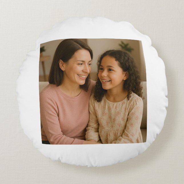 Cojín decorativo personalizado del Día de la Madre (Anverso)