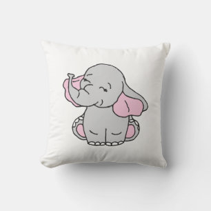 Cojín Decorativo Personalizado del Elefante del Patrón de Elefantes