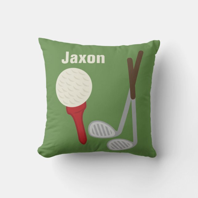 Cojín decorativo personalizado del golf del cuarto (Anverso)