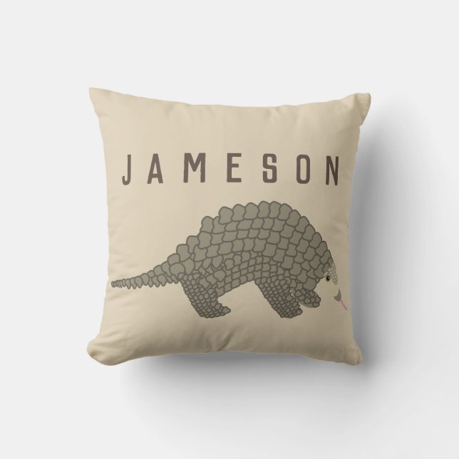 Cojín decorativo personalizado del Pangolin (Anverso)