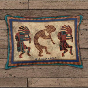 Cojín decorativo personalizado del trío de Kokopel