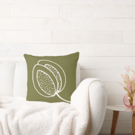 Cojín Decorativo Personalizado diy Hazlo tú mismo Chic verde blanco