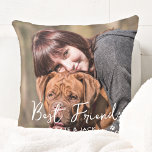 Cojín Decorativo Personalizado Dog Lover 2 Mascota fotográfico Mejo<br><div class="desc">Celebra a tu mejor amigo con una almohada de conservador de fotos de un mascota personalizado. Cada mascota merece su propia almohada fotográfica personalizada. ¡Un regalo maravilloso para todos los padres y madres de perros, madres de gatos y papás, y todos los amantes de las mascotas! La almohada es de...</div>
