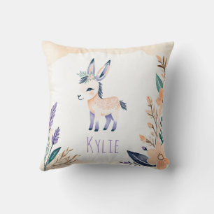 Cojín Decorativo Personalizado Donkey Pillow con diseño floral Boho