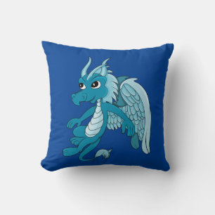 Cojín Decorativo Personalizado Dragón Azul