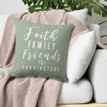 Personalizado Earth Tone Sage Faith Family Friends