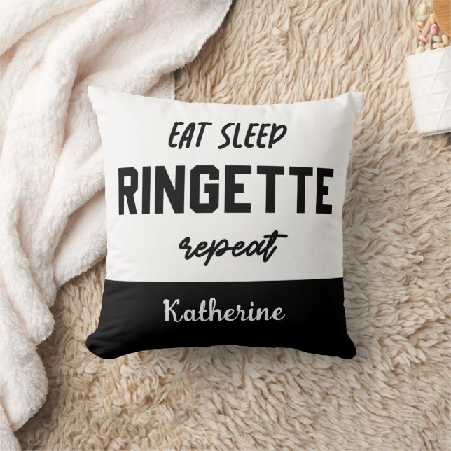 Cojín Decorativo Personalizado Eat Sleep Ringette Repeat Ringette P (Manta)