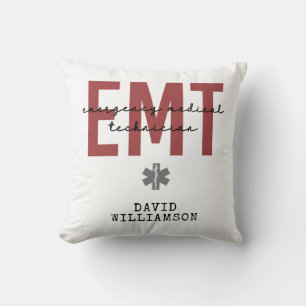 Cojín Decorativo Personalizado EMT Equipo médico de emergencia