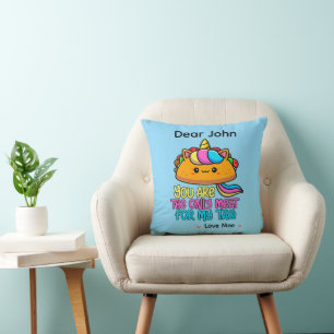 Cojín Decorativo Personalizado Eres La Única Carne Para Mi Taco