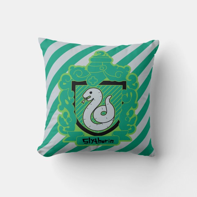 Cojín Decorativo Personalizado Escudo Slytherin (Anverso)