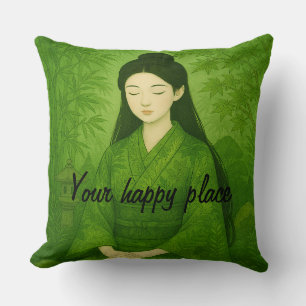 Cojín Decorativo Personalizado Estética Zen Meditación Mental Minim