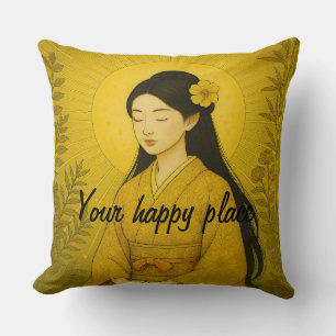 Cojín Decorativo Personalizado Estética Zen Meditación Mental Minim