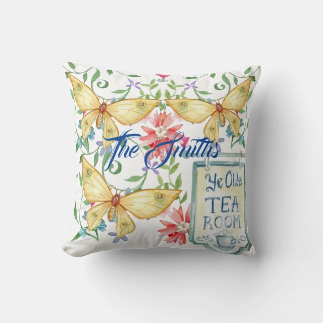 Cojín Decorativo Personalizado estilo jardín inglés (Anverso)