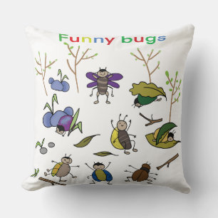Cojín Decorativo Personalizado Fanny bugs