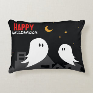 Cojín Decorativo Personalizado fantasmal de Halloween 