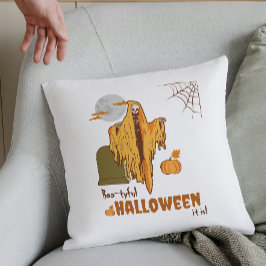 Cojín Decorativo Personalizado Flirty Skeleton Funny Pumpkin Hallow