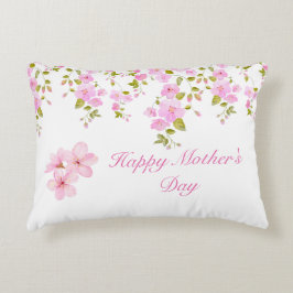 Cojín Decorativo Personalizado Floral Rosa Cherry Blossom