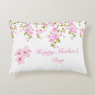 Cojín Decorativo Personalizado Floral Rosa Cherry Blossom