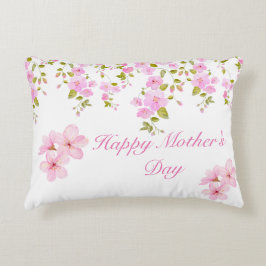 Cojín Decorativo Personalizado Floral Rosa Cherry Blossom