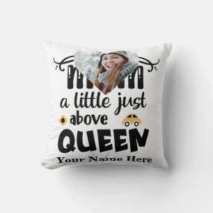 Cojín Decorativo Personalizado foto de corazón mamá justo encima de