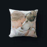Cojín Decorativo Personalizado foto de doble cara<br><div class="desc">Diseñe su propia almohada de lanzamiento de fotos de dos lados con plantilla de imagen de sangrado completo. Carga fácilmente tus propias fotos con tu propio personaje y temas queridos. Coloque la misma imagen en ambos lados o dos imágenes diferentes en el frente y en la parte posterior.</div>