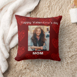 Cojín Decorativo Personalizado fotografía mamá el día de San Valent