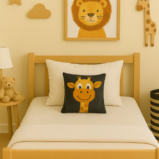 Cojín Decorativo Personalizado Giraffe Fun Safari Niños Decoración 