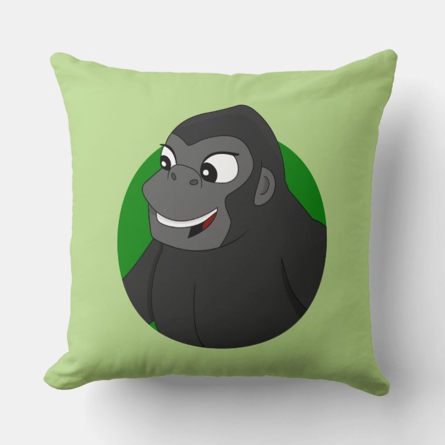 Cojín decorativo Personalizado Gorilla (Anverso)