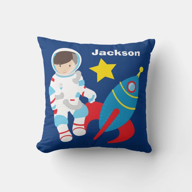 Cojín Decorativo Personalizado Guay Astronauta Niños del Espacio Ul (Anverso)