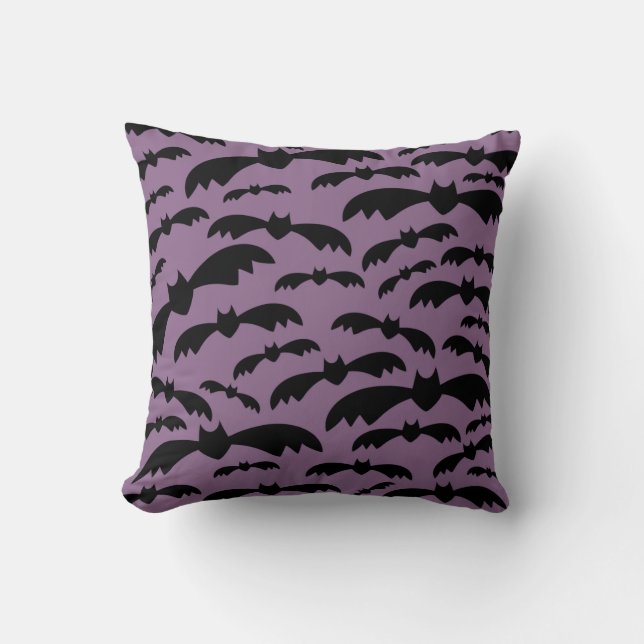 Cojín Decorativo Personalizado Halloween Bats Pillow (Anverso)