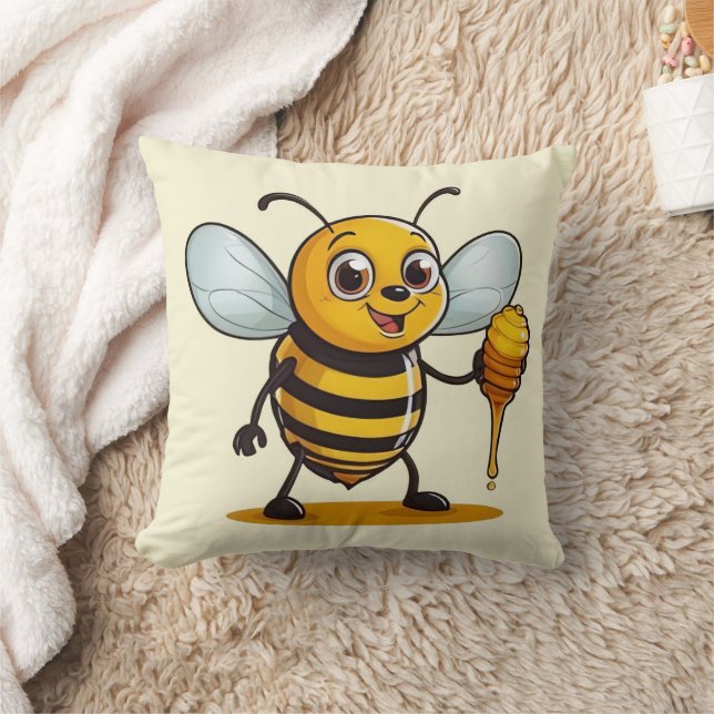 Cojín Decorativo Personalizado Honey Bee (Manta)