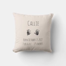 Cojín Decorativo Personalizado Huellas para bebé