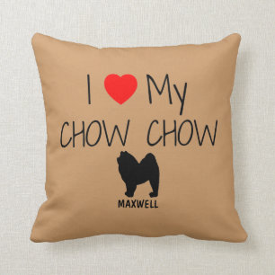Cojín Decorativo Personalizado I Love My Chow Chow